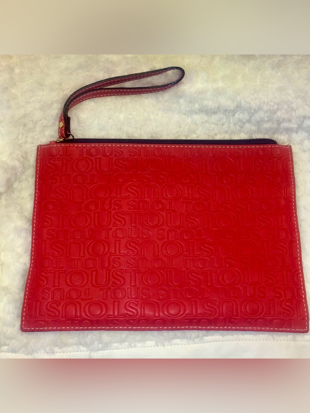 Tous Wristlet Red Purse